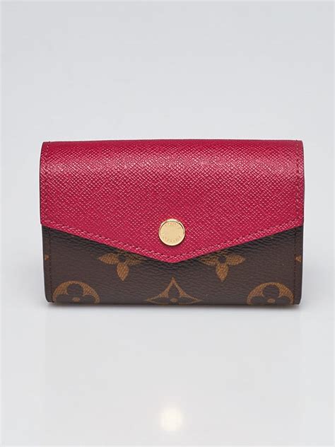 LOUIS VUITTON Monogram Sarah Multicartes Fuchsia